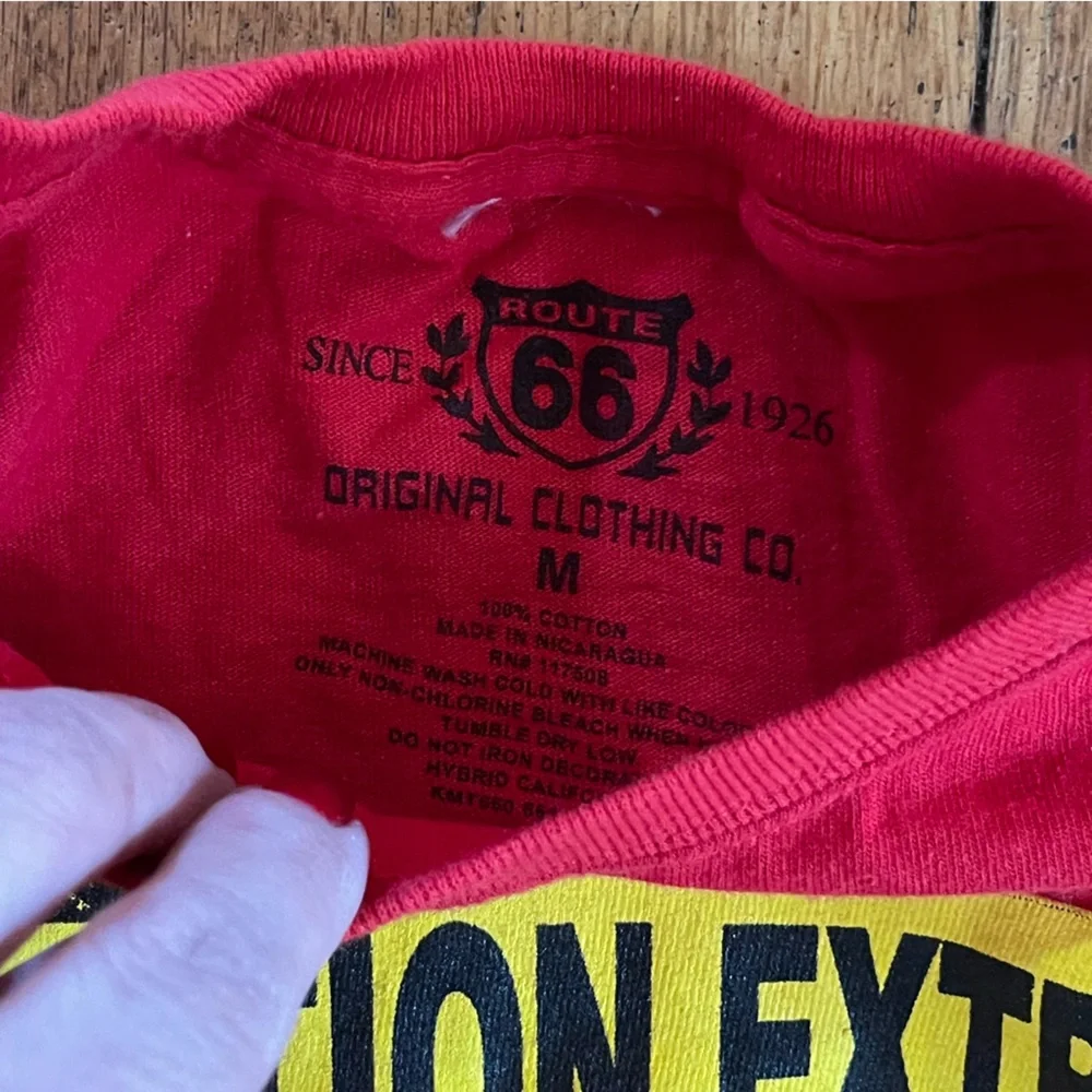 Route 66 “Caution Extreme Awesomeness” T-Shirt, Size Youth Medium